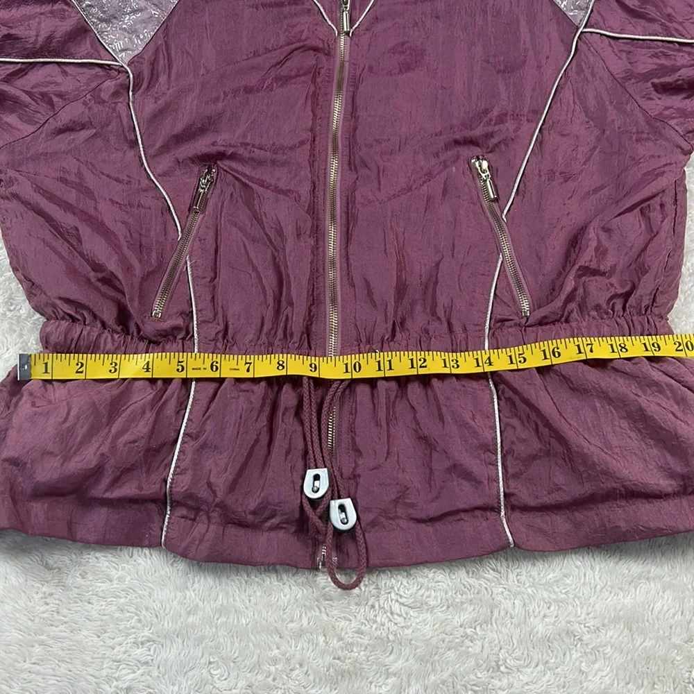 Vintage 80s 90s New York Classics pink windbreaker bomber jacket, size 14/16 - Picture 6 of 10